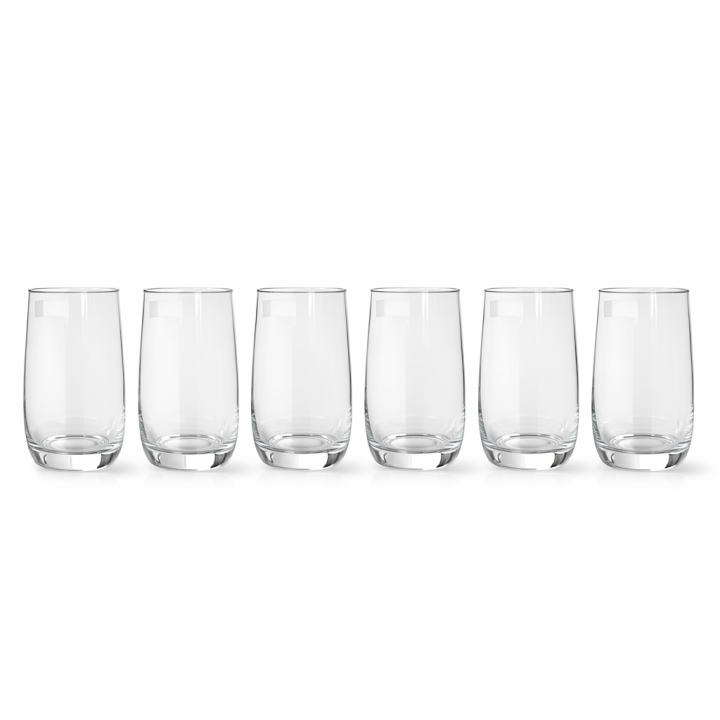 Premium Clear Glass Tumbler Set (Pack of 6)