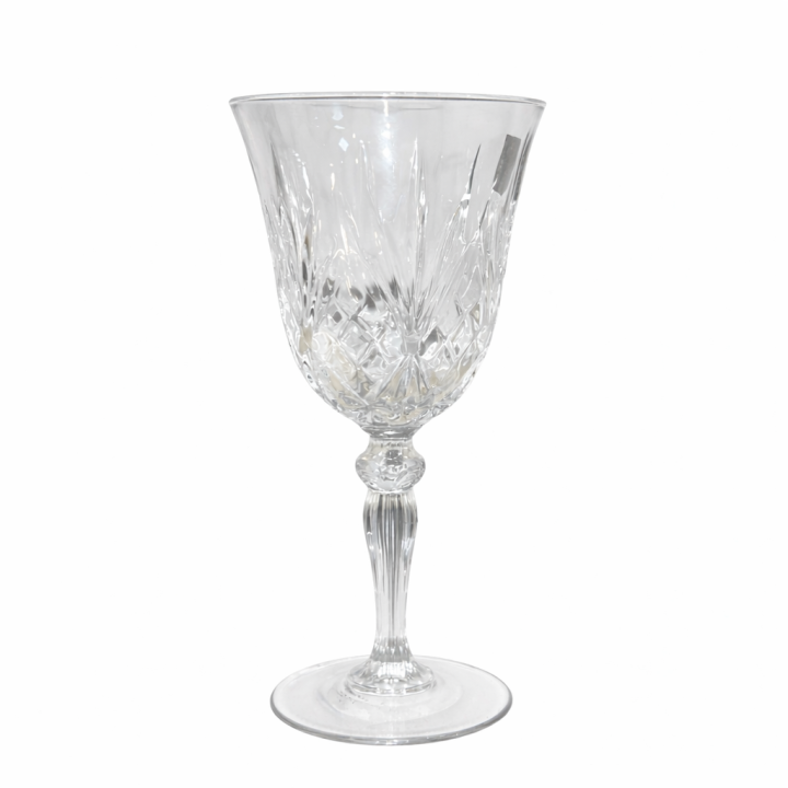 Premium Crystal Cut Wine Glass – Elegant Stemware (Set of 6)