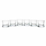 Premium Crystal Whiskey Glass Set (Set of 6) – Thick Base Tumbler Glasses