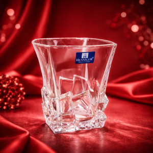 Henniger Premium Crystal Whisky Glass – Designer Tumbler (Set of 6)