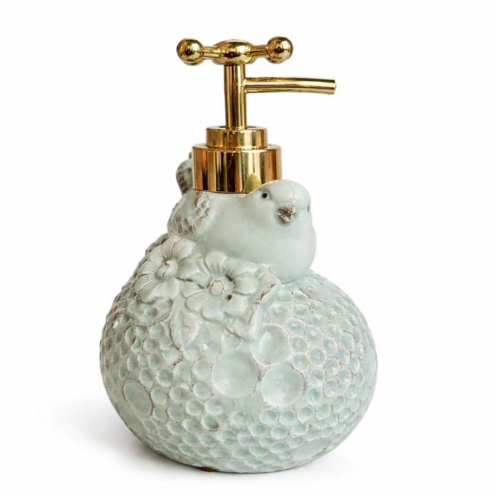 AquaBloom Bird Ceramic Soap Dispenser